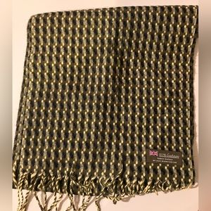 Checkered cashmere scarf made in Scotland. Perfect condition. Very soft.